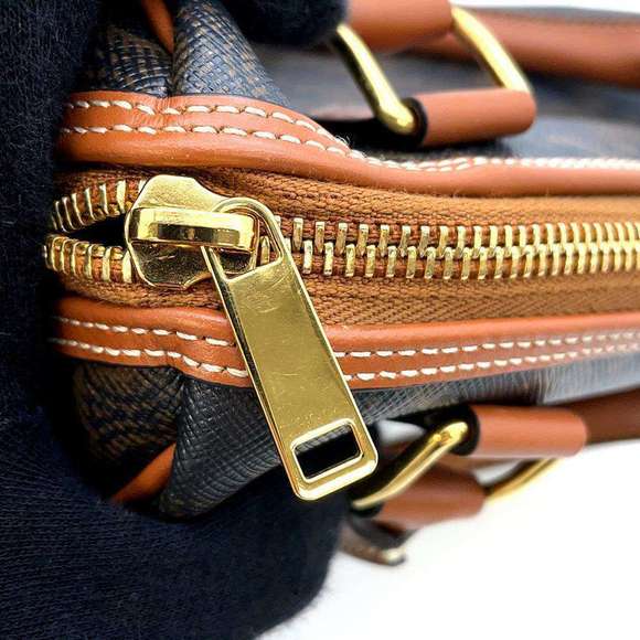 Celine Triomphe 2way Boston Shoulder Bag Tan - Picture 9 of 15